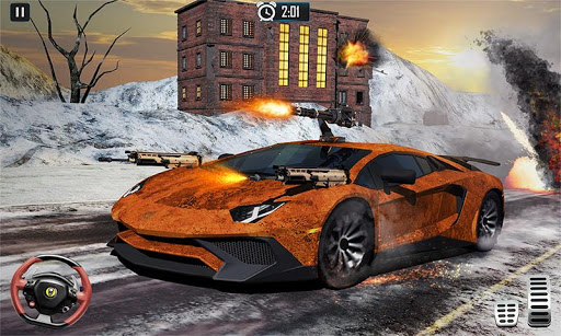 Furious Death Car Snow Racing: Armored Cars Battle APK MOD screenshots 1