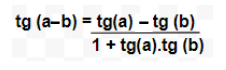 tangente da diferença