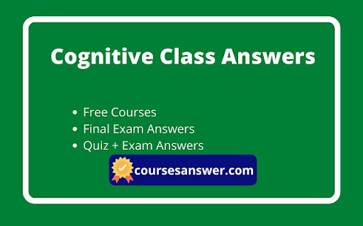 Cognitive Class Exam Answers 2021