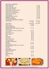 Lucknow Central menu 1