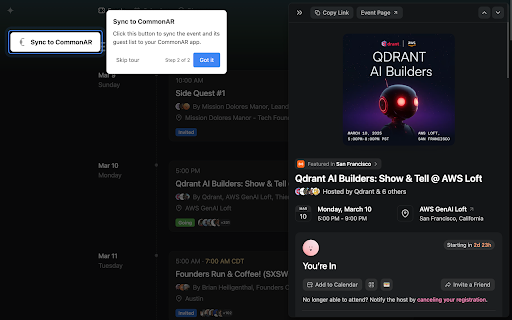 CommonAR screenshot 2