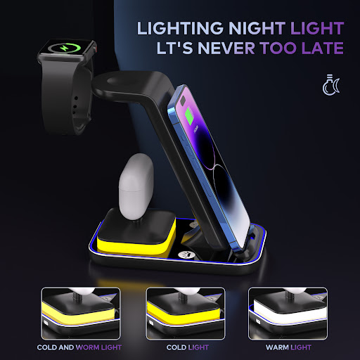 Title 1, 15W Fast Charge Vertical Wireless Charger for M...