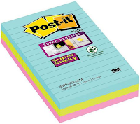 Notatblokk POST-IT SSN 101x152lj Cosm(3) (Org.nr.70005290831)