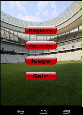 Android application Vive Fútbol screenshort