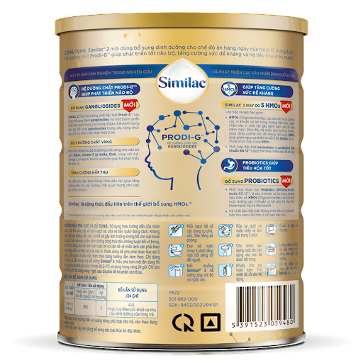 Sữa bột Similac 2 (HMO) 900g