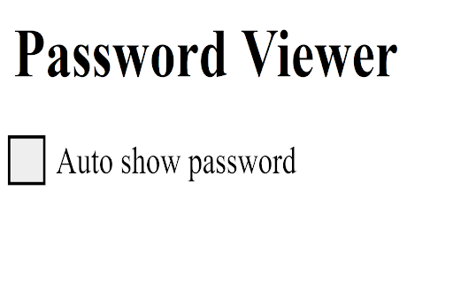 Password Viewer