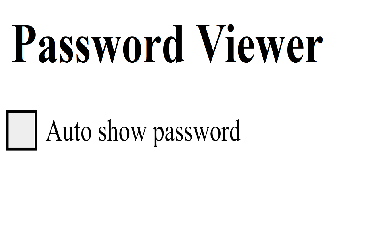 Password Viewer Preview image 0