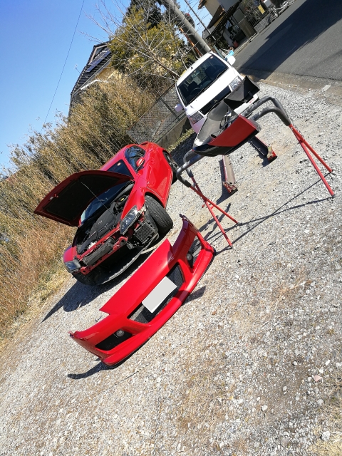 RX-8の自家塗装・エアロ修理に関するカスタム事例の投稿画像1枚目