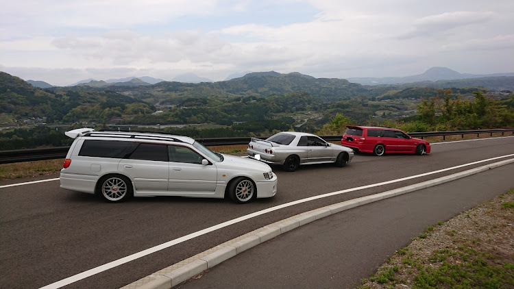 ステージアのBNR32・のつはる天空広場・そば処よしぶ・同世代ツーリングに関するカスタム事例の投稿画像5枚目