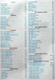 Sai Palace Bar and Restaurant menu 4