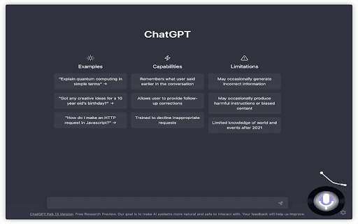 Talk with chat gpt