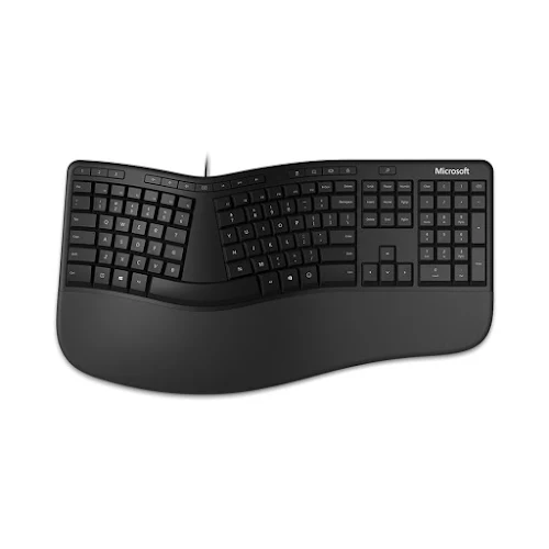 Bàn phím có dây Microsoft Ergonomic (Đen)