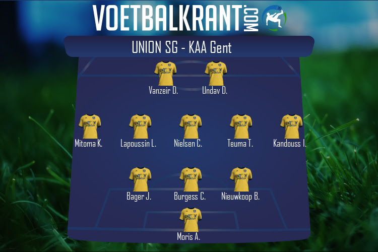 Opstelling Union SG | Union SG - KAA Gent (26/12/2021)