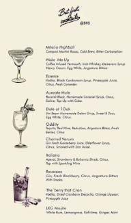 1 Oak Cafe And Bar menu 3