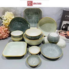 (FREE SHIP) Bộ bát đĩa xám Mint