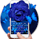 Blue Rose Butterfly Keyboard Theme icon