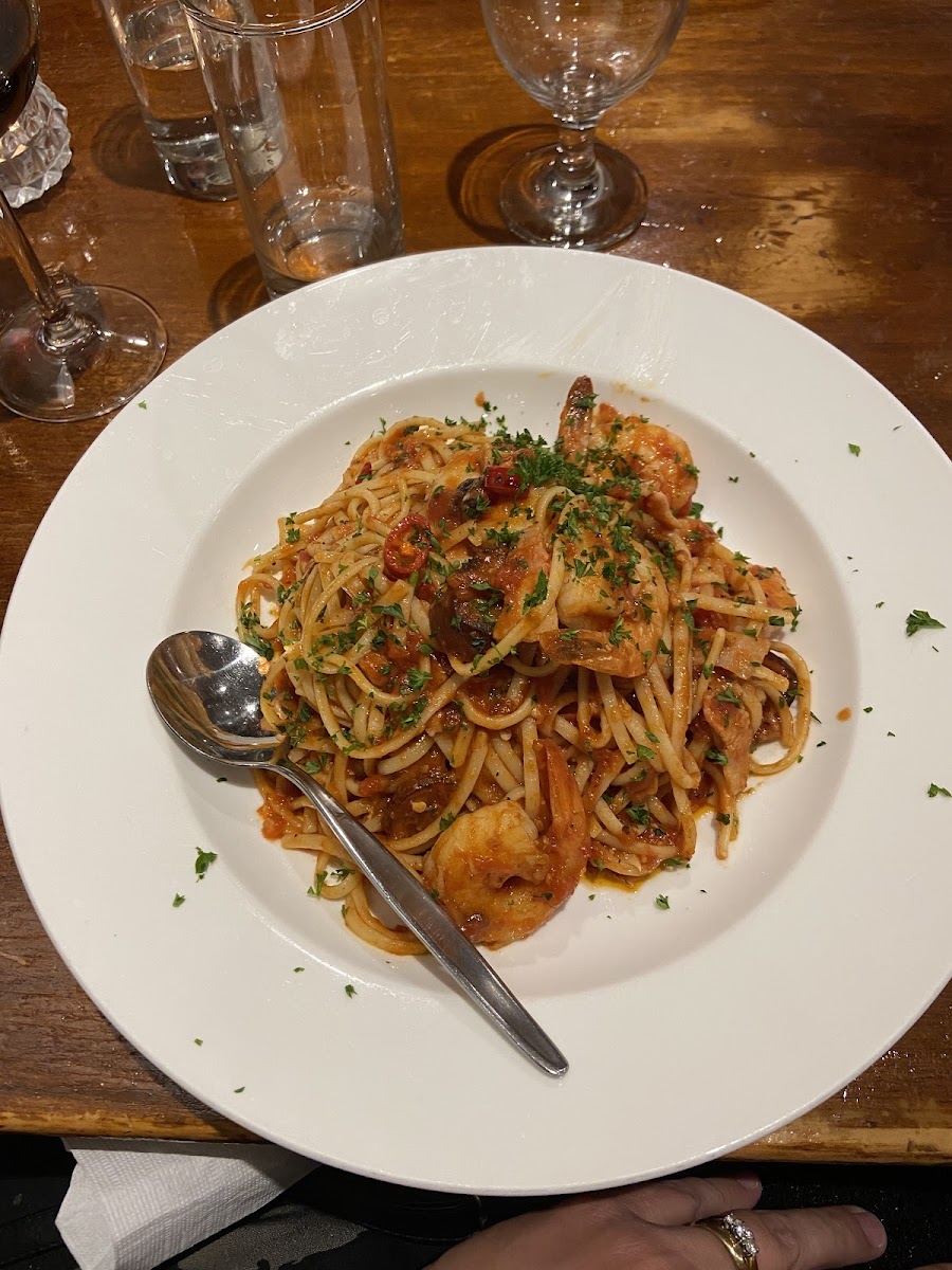 Gluten-Free Pasta at Due Amici Manly