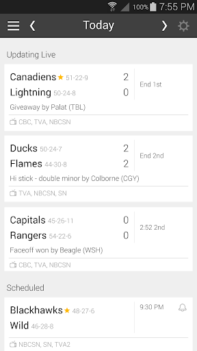 Hockey NHL Schedule Ad Free