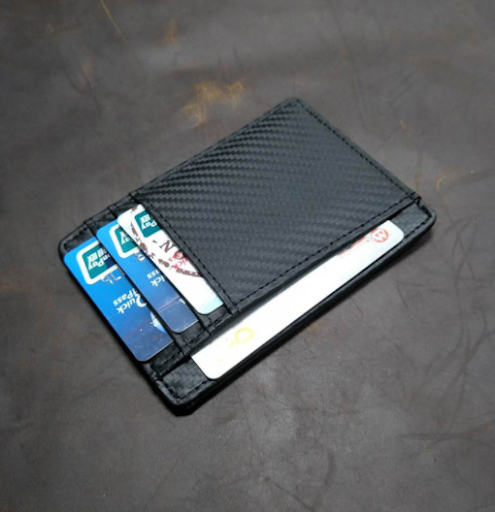 Title 1, EXINOZ Leather Minimalist Wallet with RFID Bloc...