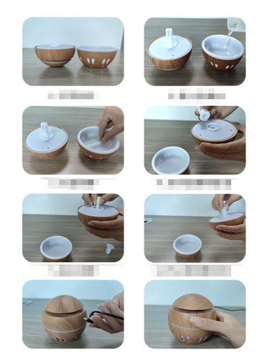 Title 12, USB Aroma Essential Oil Diffuser Ultrasonic Col...
