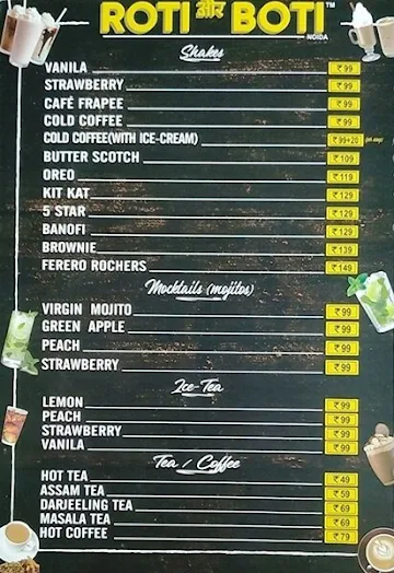 Roti Aur Boti menu 