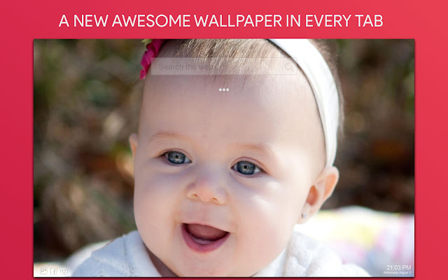 Cute Baby Wallpaper HD Custom New Tab