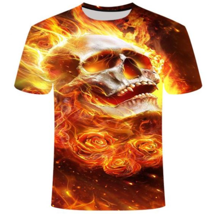Title 13, Personalized Street Skull T-shirt Short Sleeves...