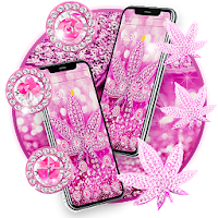 Pink Glitter Weed Theme