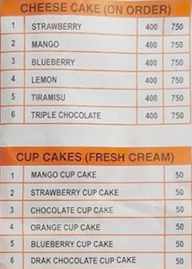 Saffron The Cake Shop menu 4