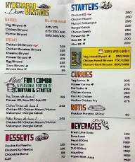 Biryani Blues menu 1