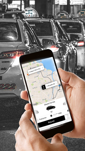 Screenshot Black & White  Cabs Australia