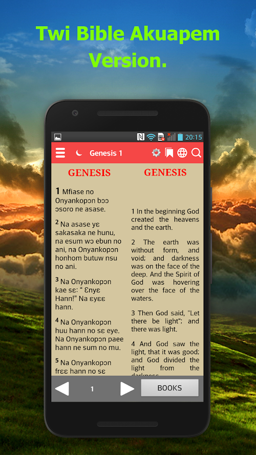 Android application Twi Bible. screenshort