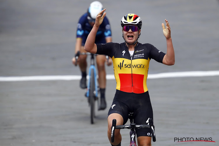 Lotte Kopecky wint meteen in Burgos: "Ik ben blij met deze zege"