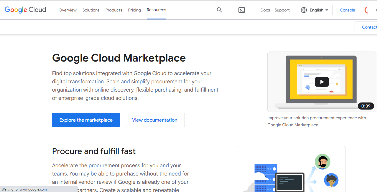 Google Cloud API Marketplace