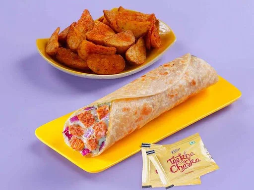 Chicken Bhuna Wrap & Wedges Mini Meal