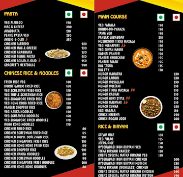 Foodie Dineout menu 