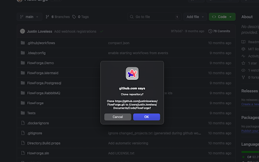 GitHub to IDE screenshot 4