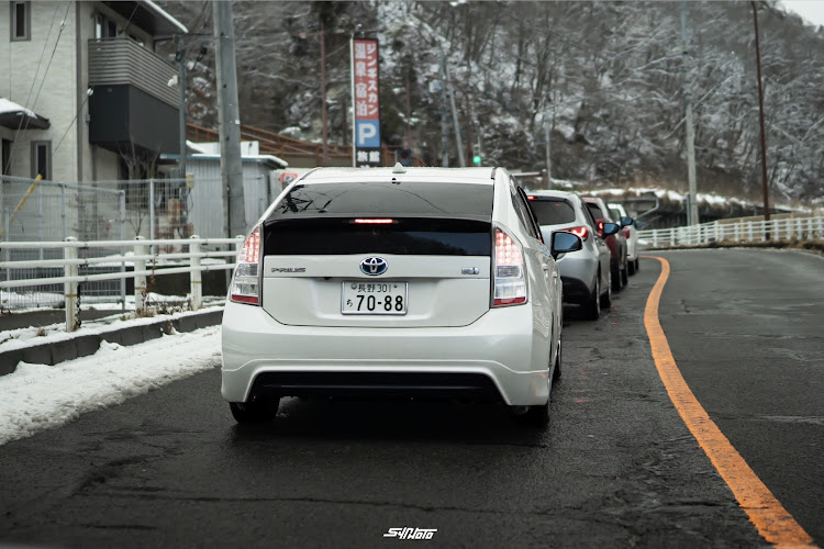 プリウスの豊田式参型長距離弾道ミサイル・白馬村・新雪に関するカスタム事例の投稿画像5枚目
