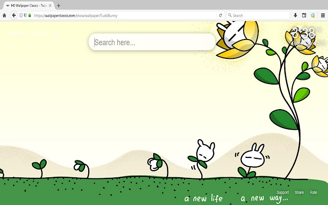 Tuzki Bunny HD Wallpapers New Tab Themes