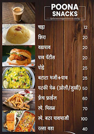 Poona Snacks menu 2