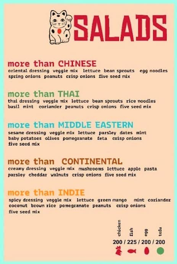 More Than Bao menu 