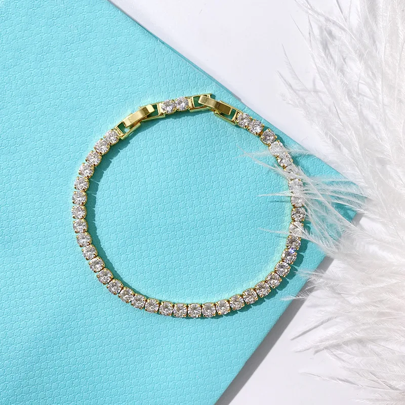 Title 3, Bracelet en zircon pour femmes Bijou simple et ...