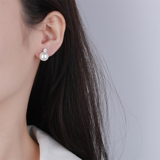 Title 5, Pearl Earrings Internet Celebrity Fashion All-M...