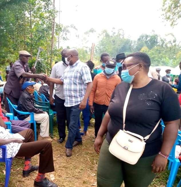 ANC nominated MP Godfrey Ososti interacts with residents of Luanda subcounty