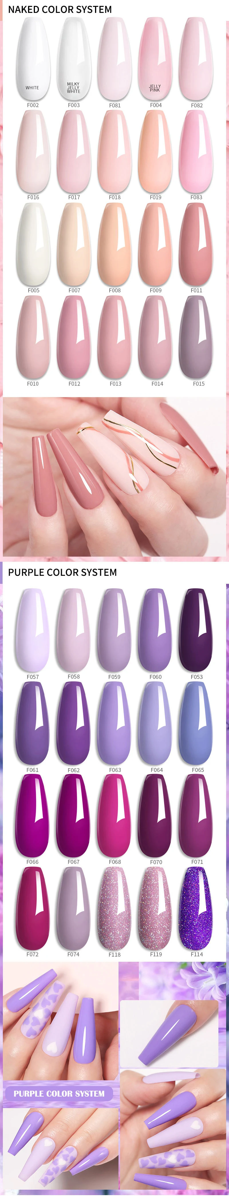 Title 2, Populaire set glitter nagellijm effen kleur. Vo...
