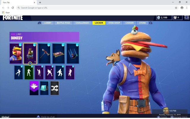 Beef Boss Fortnite New Tab Theme