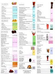 Giani's Ice Cream menu 2