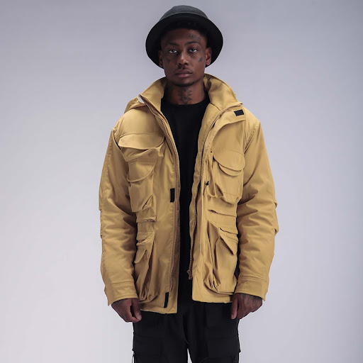 Title 16, Multi Pocket Functional Work Coat Loose Warm St...