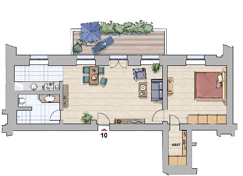 Floor plan flat 10 Jagdschloß Hohen Niendorf