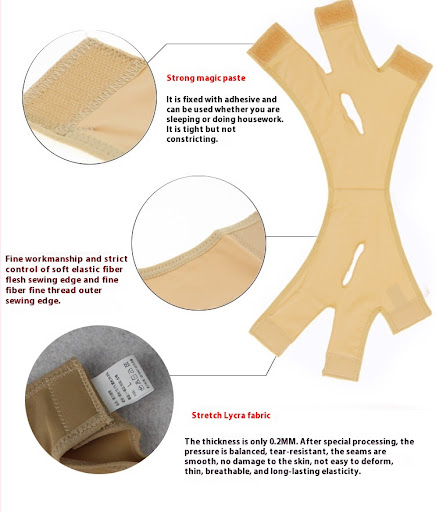 Title 11, Breathable V Face Bandage Sleep Mask, small siz...
